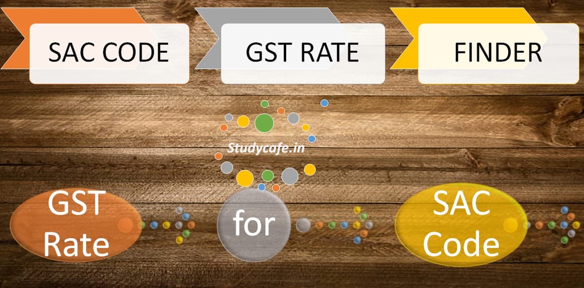 SAC Codes GST Rates for Services
