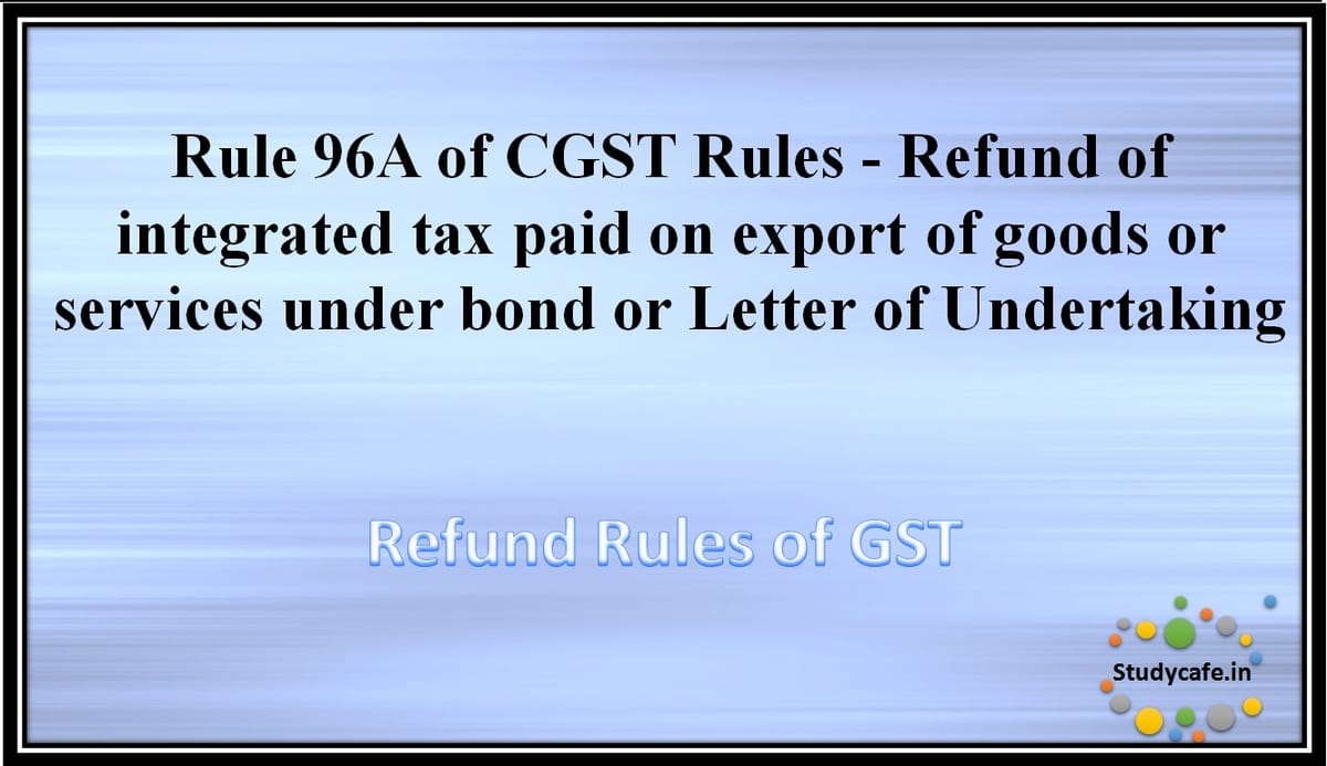 rule-96a-of-cgst-rules-refund-of-integrated-tax-paid-on-export-of