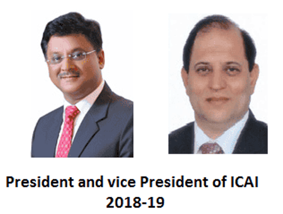 ICAI gets New President and Vice-President for the year 2018-19