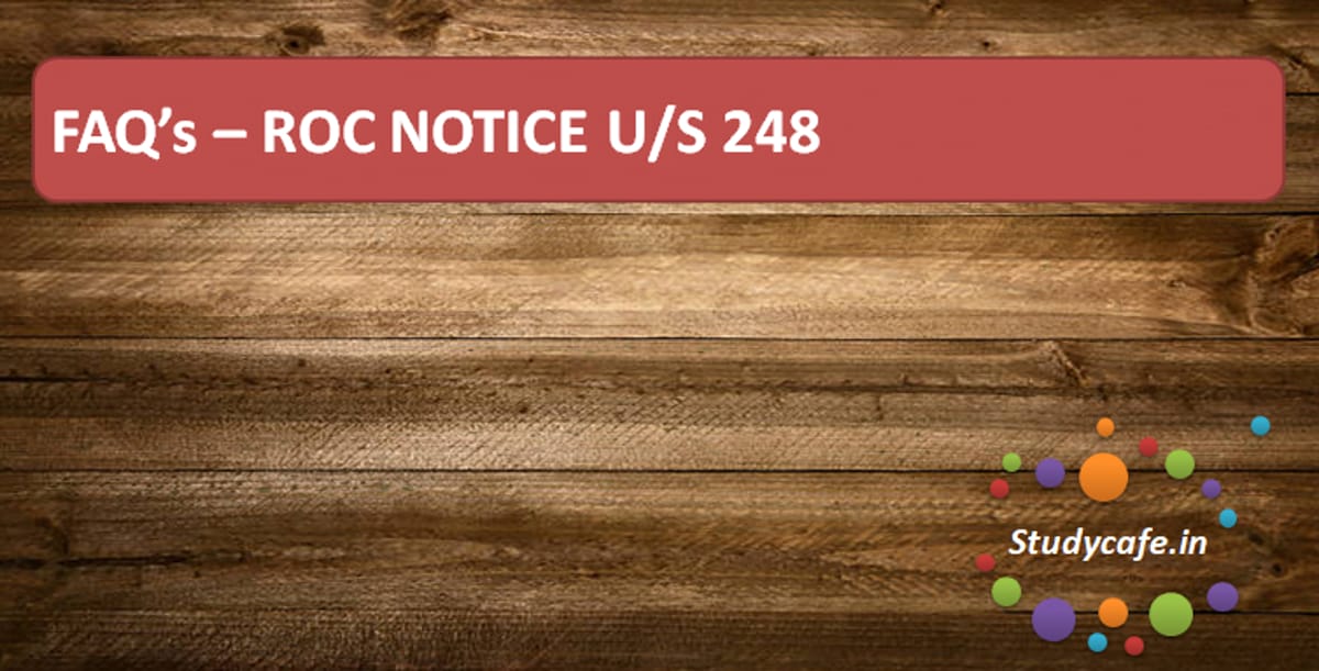 FAQs  ROC NOTICE U/S 248