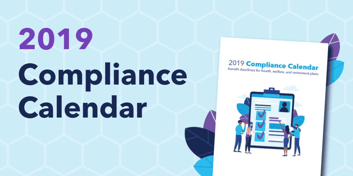 Corporate Compliance Calendar for the month of May 2019