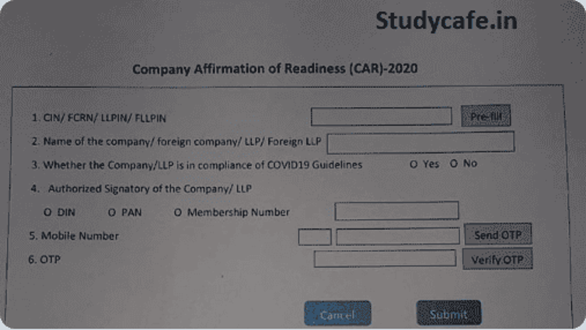 Filling of Form CAR by Companies & LLPs: Frequently Asked Questions