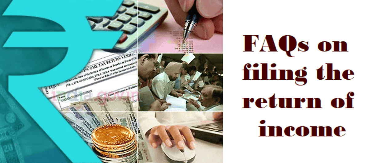 FAQs on filing the return of income