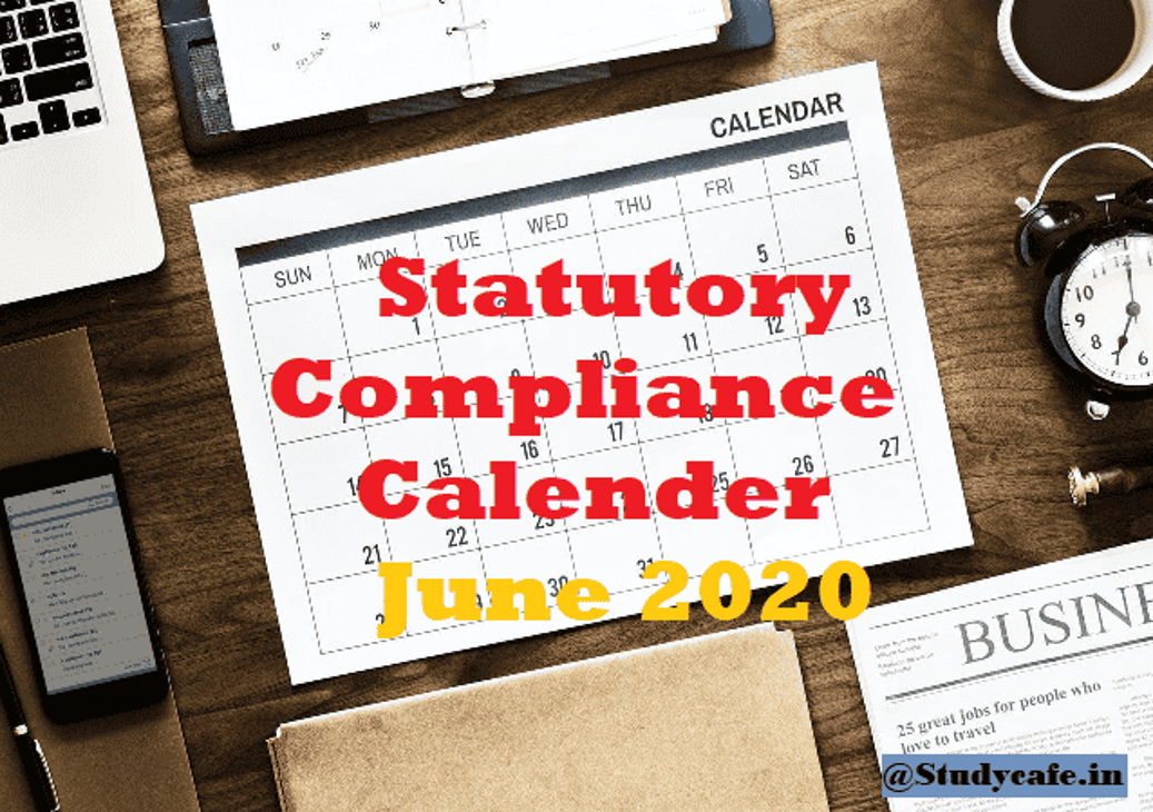 Statutory Compliance calender June 2020