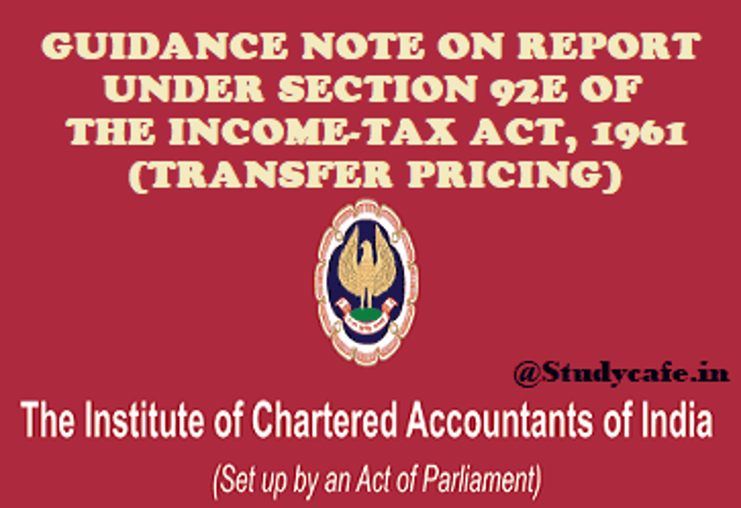 ICAI releases revised Guidance Note on Transfer Pricing