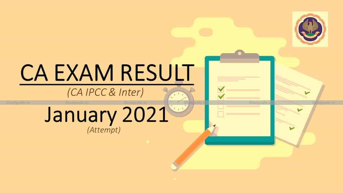 ICAI Announcement on declaration of CA Intermediate Exam Result on 26th & 27th March 2021