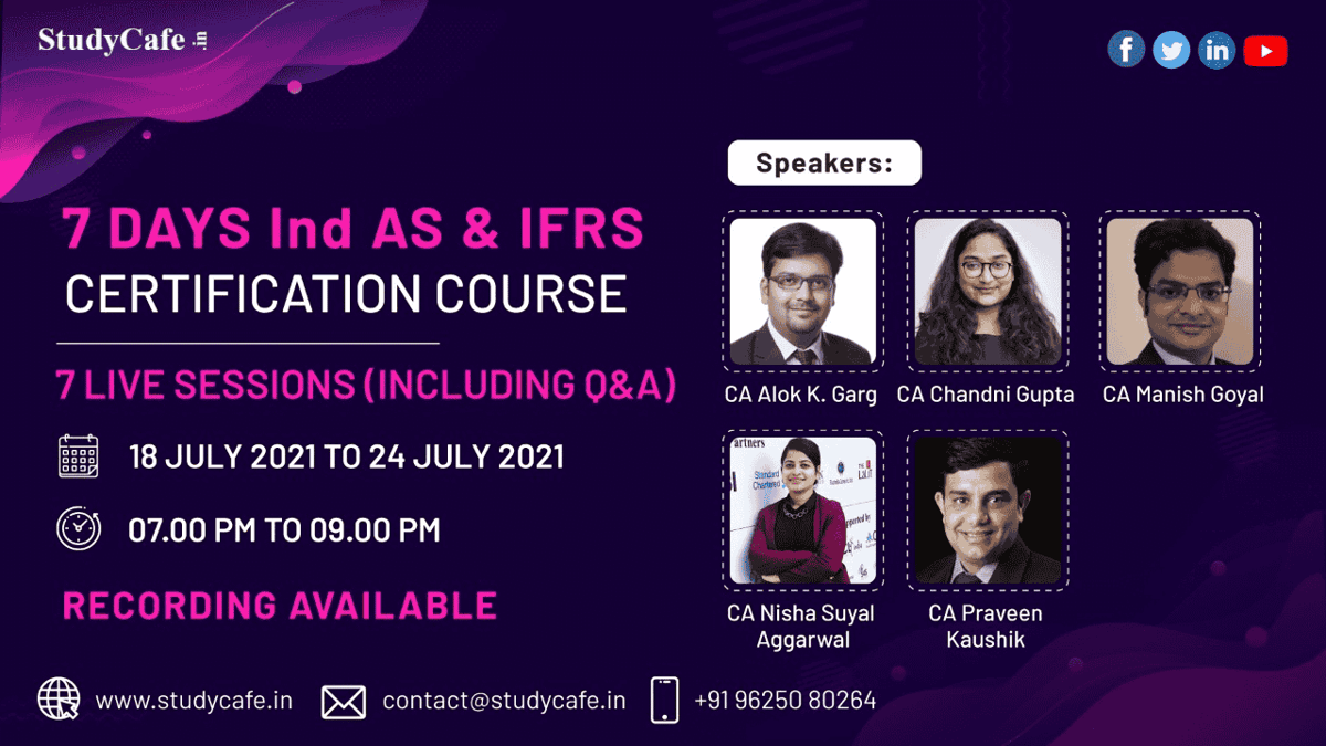 Join 7 Days Ind AS & IFRS Certification Course