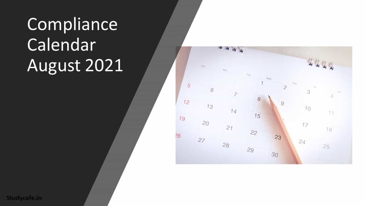 Compliance Calender August 2021