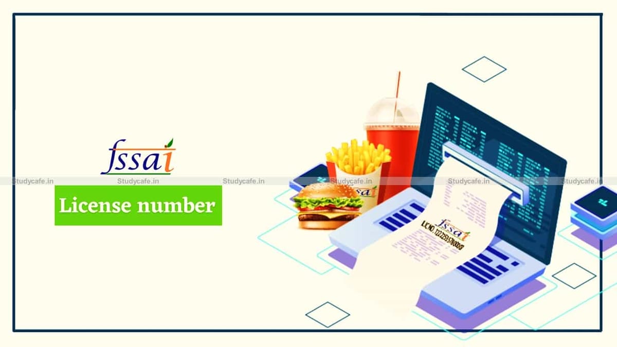 All receipts/cash memos/bills, etc. must include the FSSAI number starting October 1st