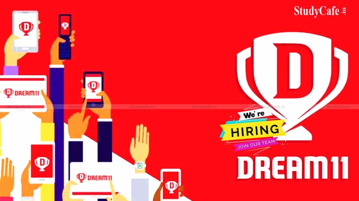 Job Opportunity for Chartered Accountant for the post of Executive Finance At Dream 11