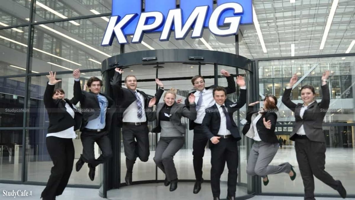 Job Vacancy for CA for the post of Assistant Manager At KPMG