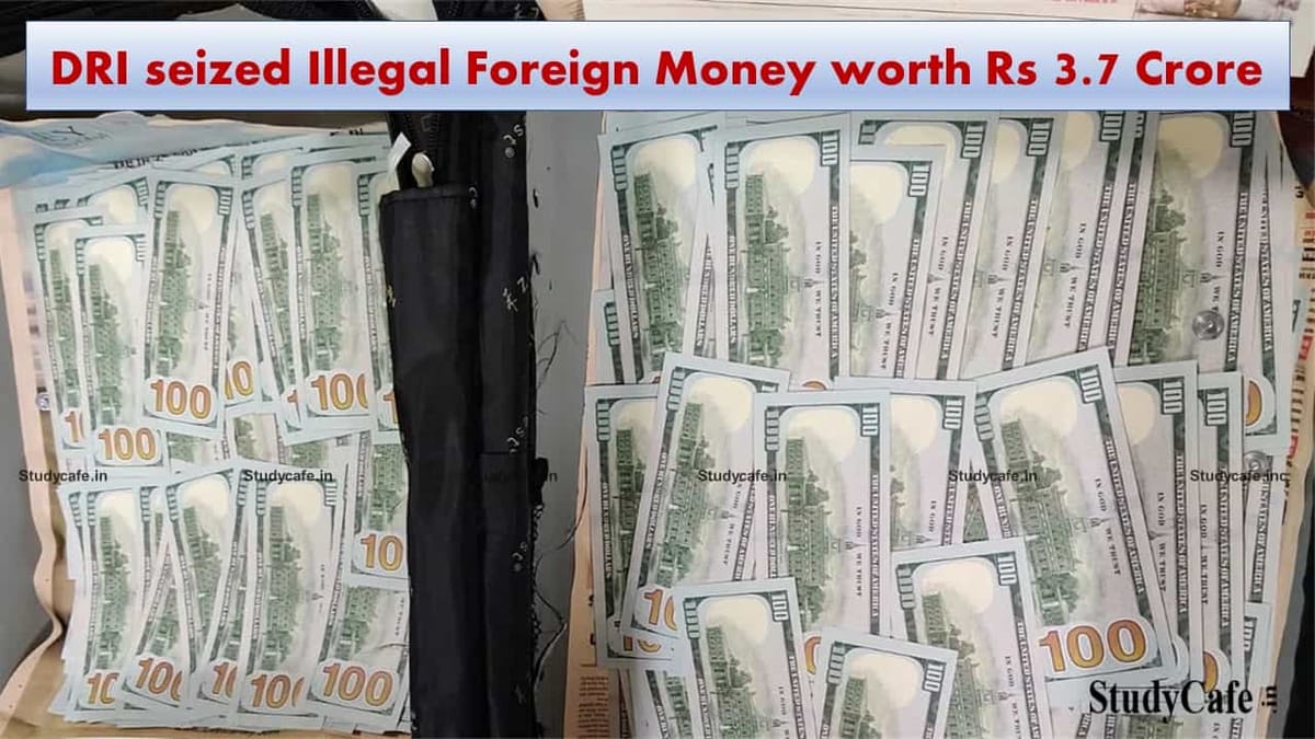 Dept of Revenue intercepts two people carrying illegal foreign money worth Rs 3.7 crore