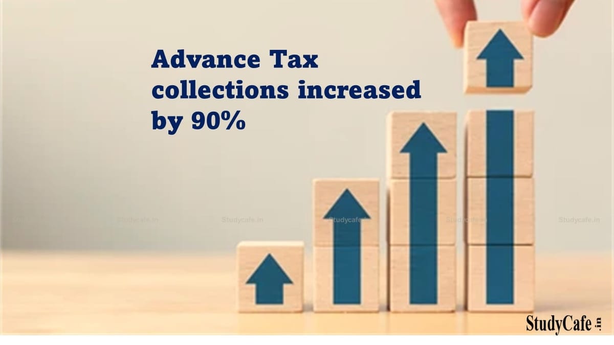 Advance Tax collections up by 90% In Q3 of FY 2021-22