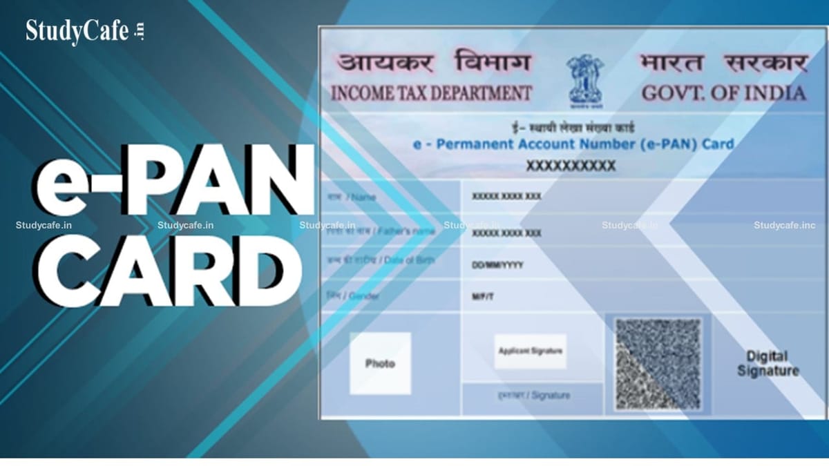 How to get an instant E- PAN from Income Tax Department