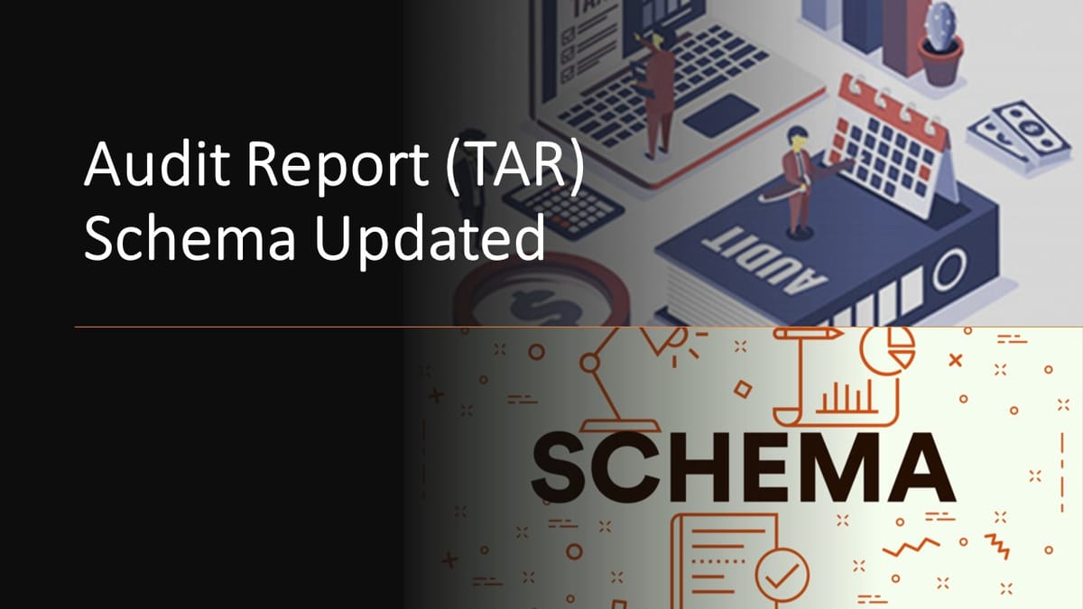 CBDT Revised Tax Audit Report (TAR) Form 3CA-3CD Schema on 6th Jan 2022