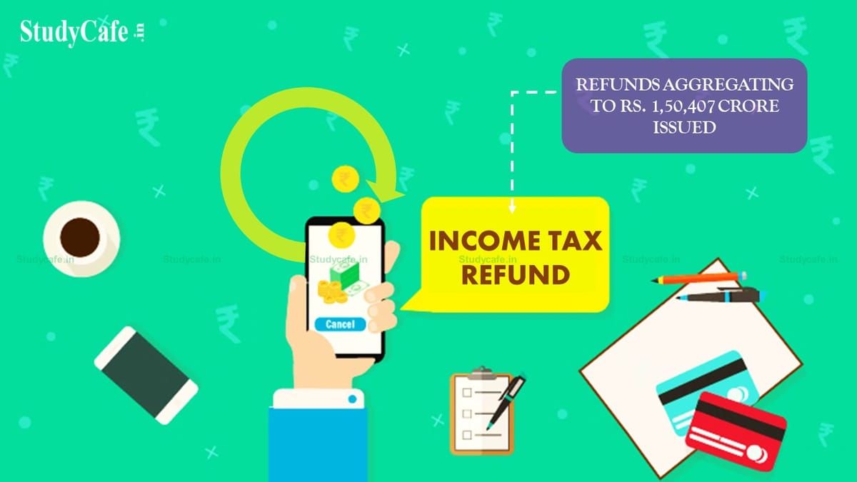 CBDT issues refunds of over Rs.1,50,407 crore to more than 1.48 crore