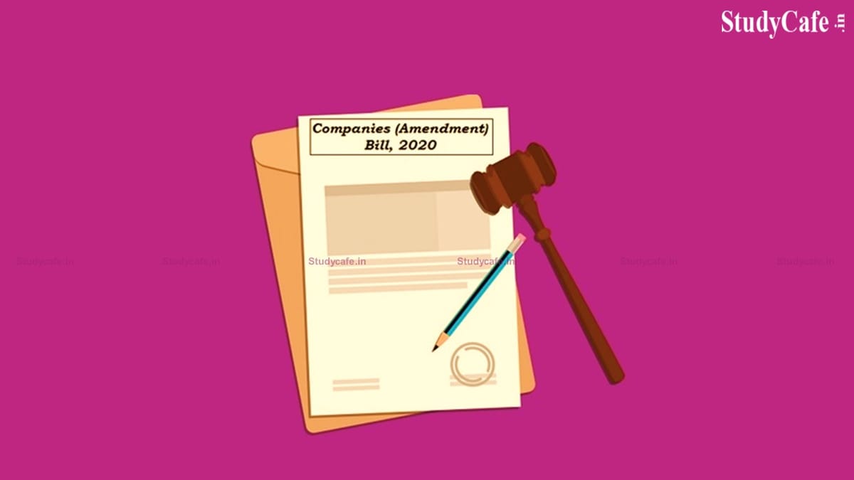 The Companies (Amendment) Bill 2020