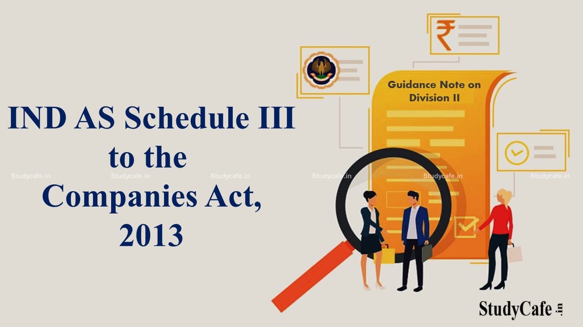 ICAI Guidance Note on IND AS Schedule III to the Companies Act 2013