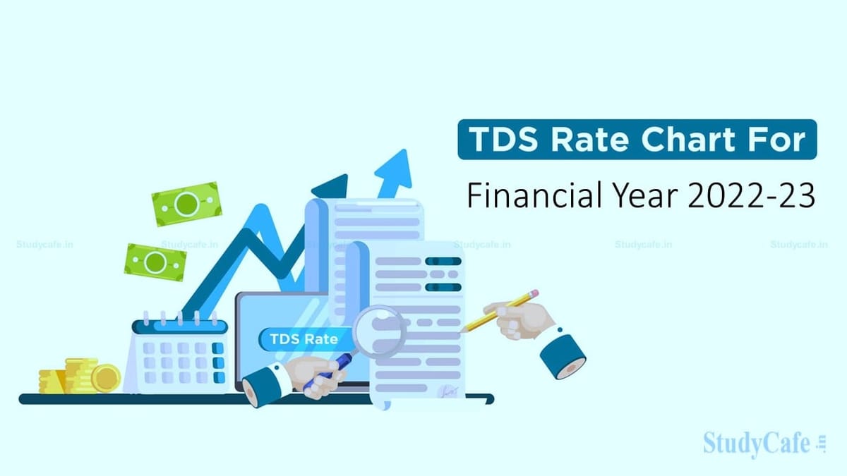 TDS Rate Chart for Financial Year 2022-23 (Assessment Year 2023-24)