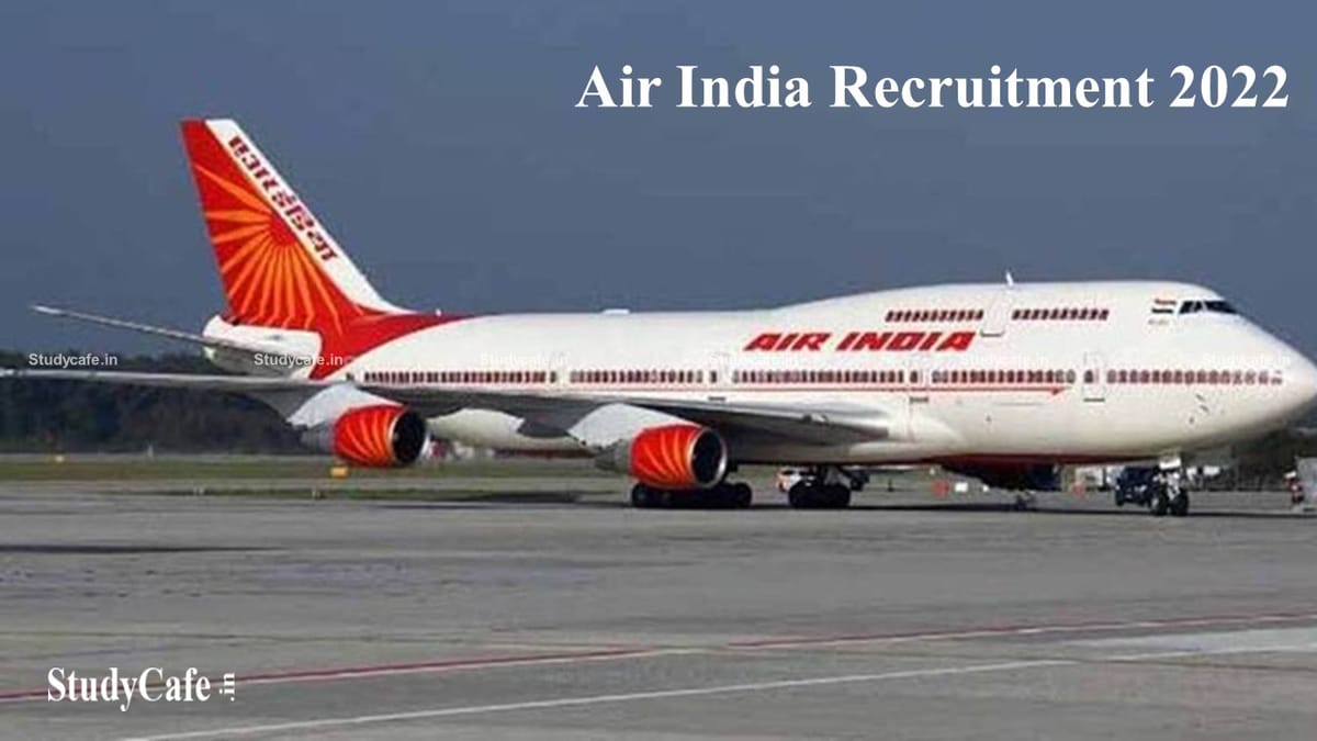 Job Vacancy in Air India; Salary Upto 60000 per month