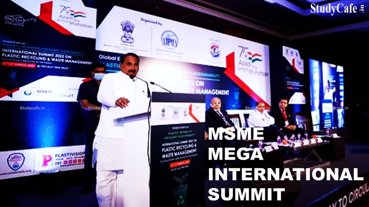 Ministry of MSME hosts a Mega Summit on Plastics Recycling and Waste Management