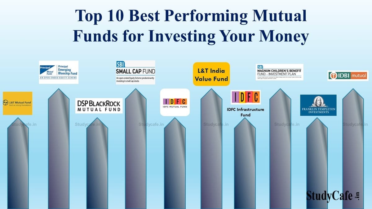 Top 10 Best Performing Mutual Funds for Investing your money!