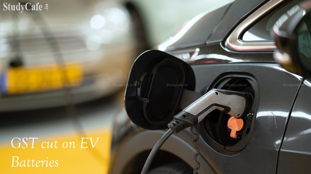 Niti Aayog draft proposes GST cut on EV batteries