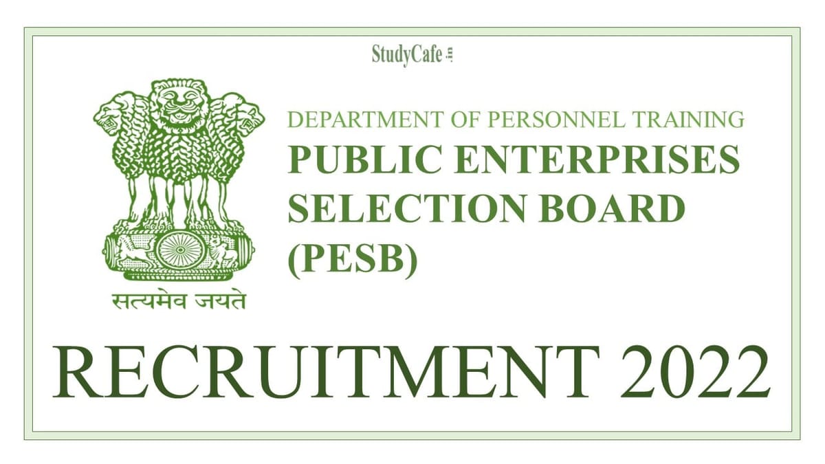 Department of Personnel and Training Recruitment 2022: Monthly Salary upto 340000, Check Post, Qualification, How to Apply Here 