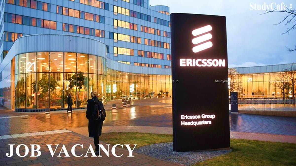 B.Tech Graduates Vacancy at Ericsson