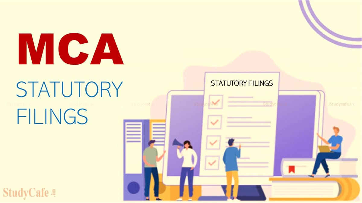 MCA to introduce chatbox to assist with statutory filings and artificial intelligence for User Guidance