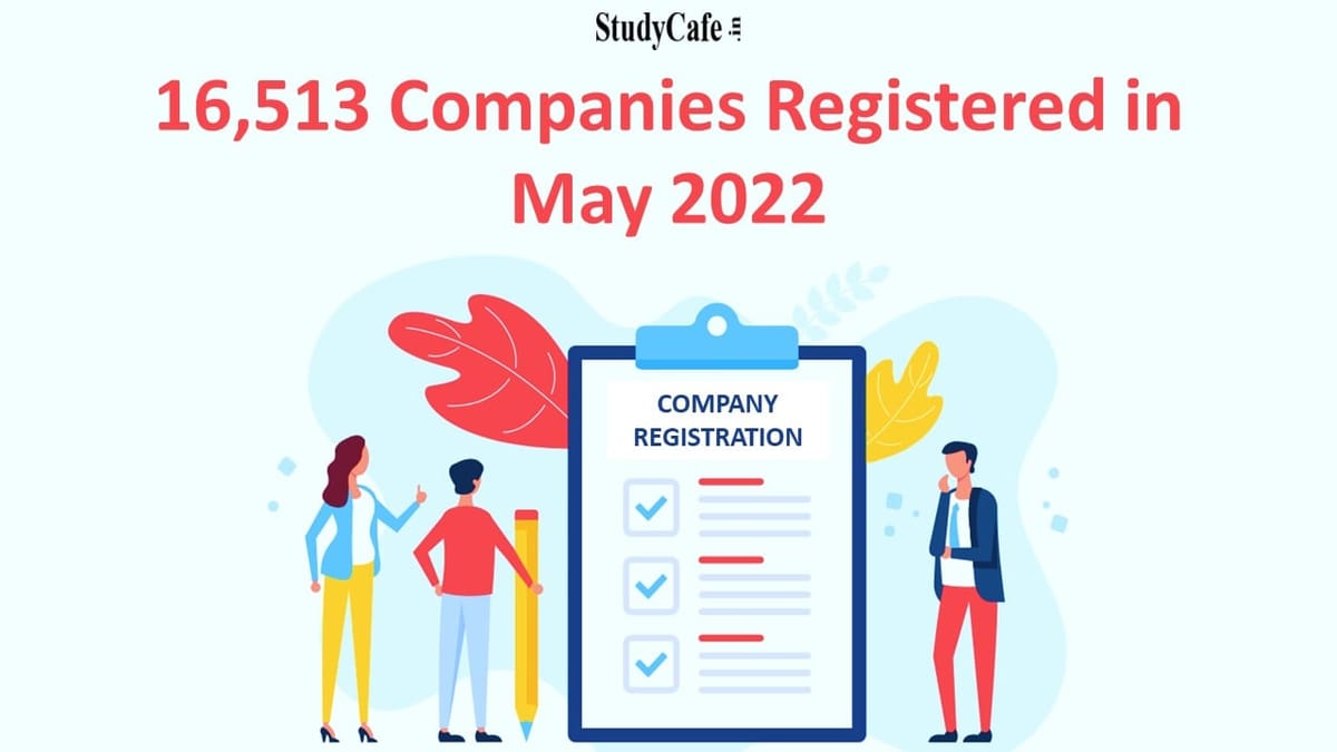 16513 Companies including 878 One Person Companies Registered under the Companies Act in May 2022