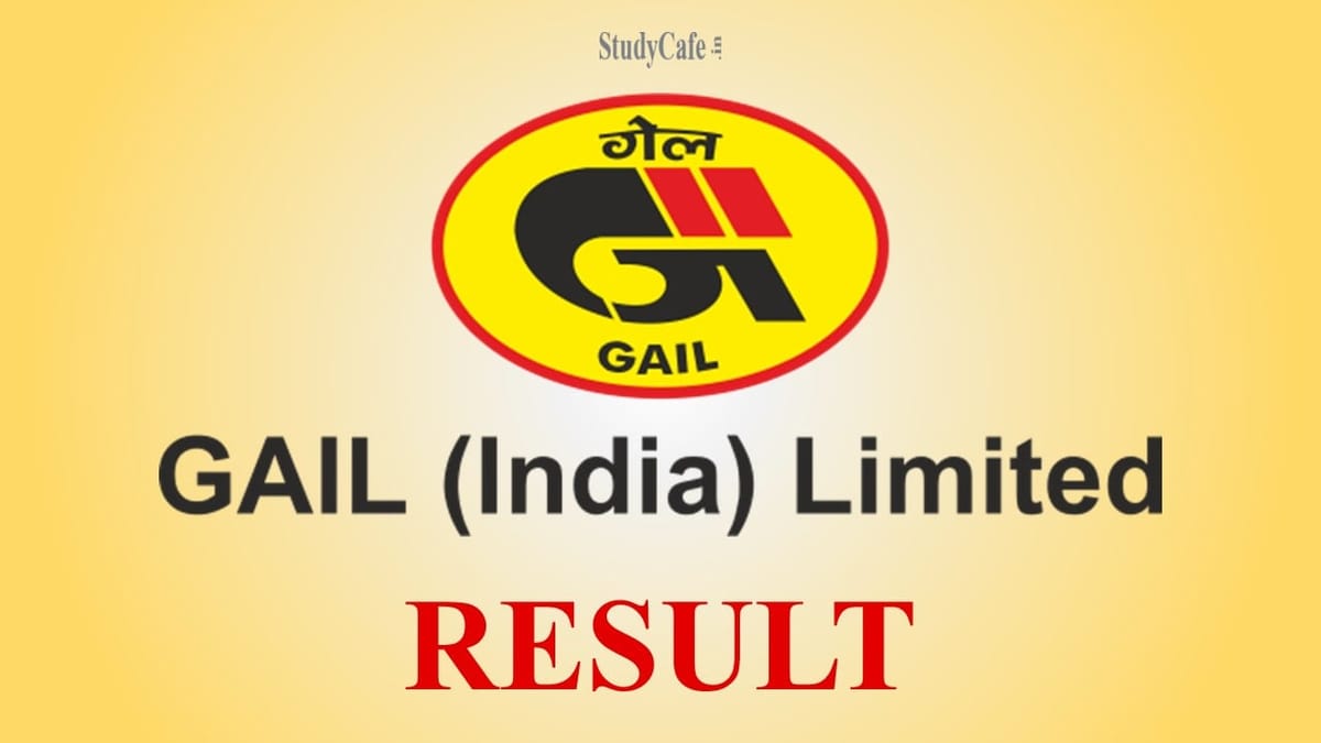 Gail India Limited Result Out for Chief Manager Post