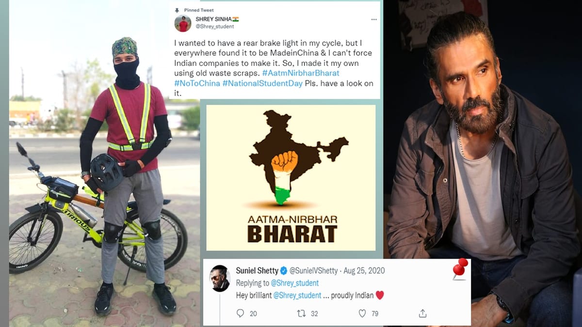 Rear Brake light Cycle made in Meerut; Actor Sunil Shetty Said-Brilliant Idea!