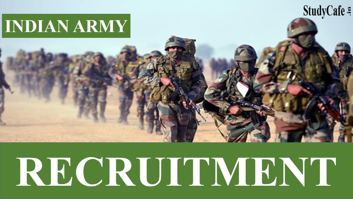 Indian Army Recruitment 2022: Check Post, Eligibility and how to Apply Here