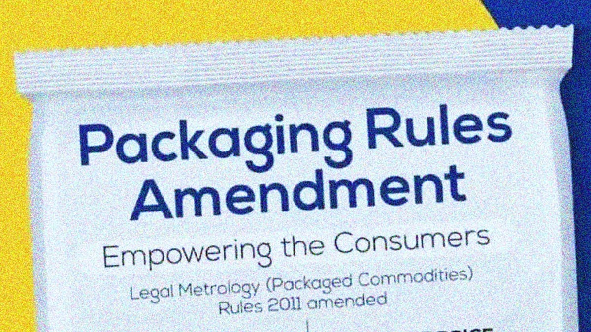 Centre amends Legal Metrology (Packaged Commodities) Rules 2011 for Ease of Doing Business