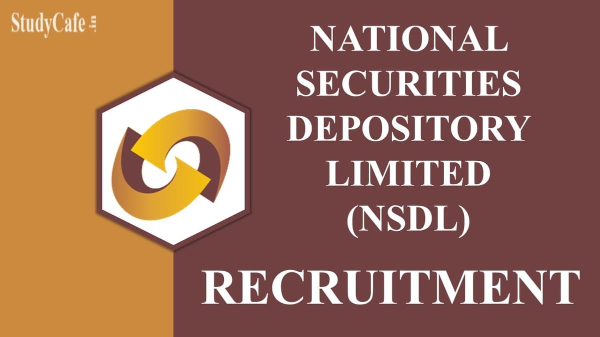 NSDL Recruitment 2022: Check Post, Age, Qualification and Other Details Here