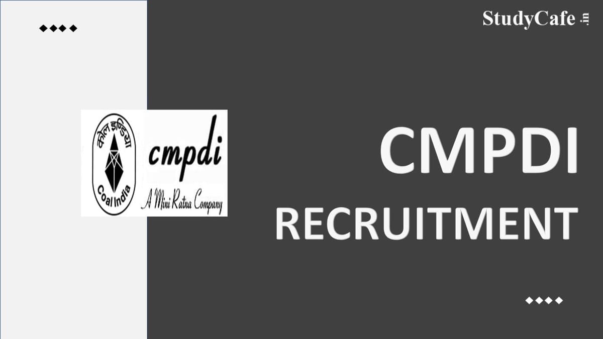 CMPDI Recruitment 2022: Monthly Pay Scale up to Rs 2.90 Lakh, Check How to Apply Here
