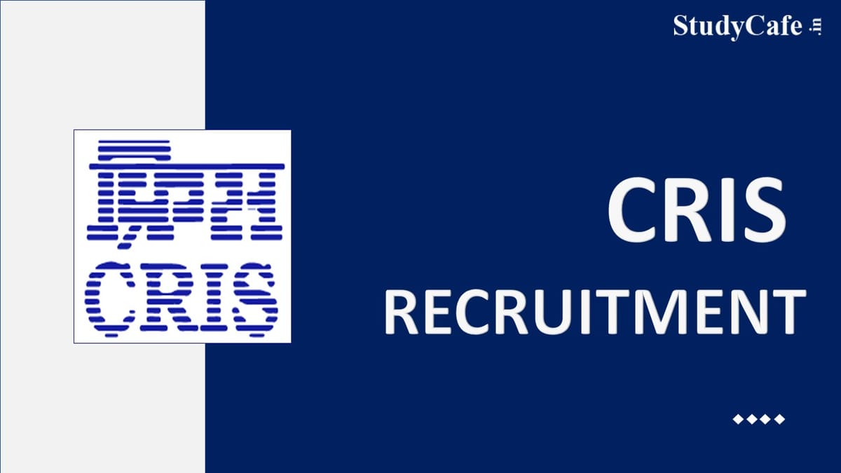 CRIS Recruitment 2022: Check Post, Eligibility, Pay Scale, and How to Apply Here