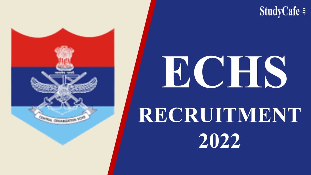 ECHS Recruitment 2022: Check Posts, Qualification, Walk-in Interview Date and How to Apply Here