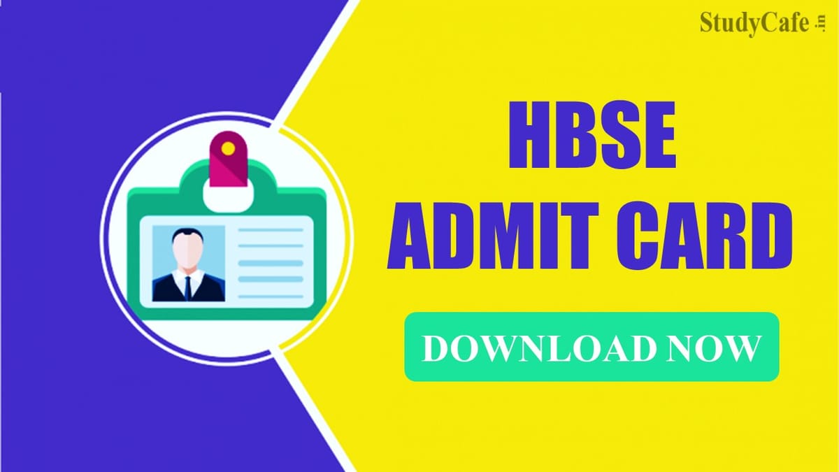 Admit Card Out for Haryana Board 10th, 12th Re-appear Exam, Check the Link Here