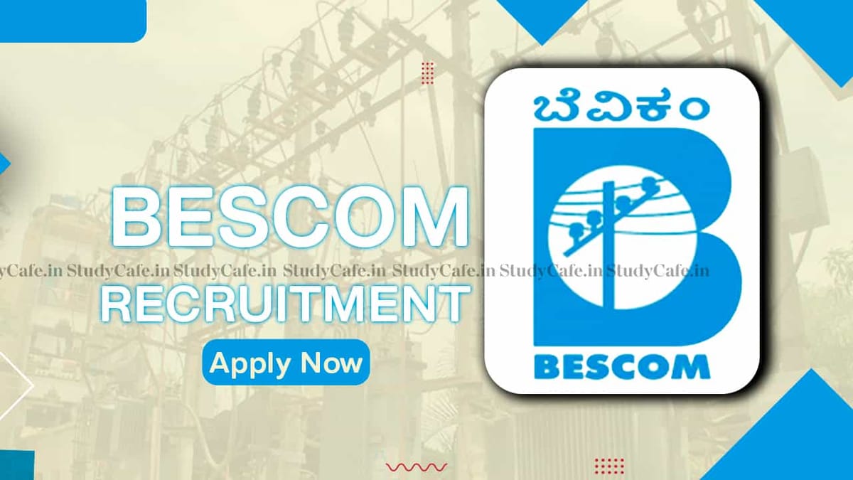 BESCOM Recruitment 2022 for 400 Vacancies: Last date Nov 7, Check Posts, Eligibility, and How to Apply