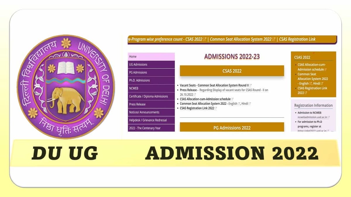 DU UG Admission 2022: More than 25% Confirm Admission in First Round, 2nd Allotment List by Oct 30