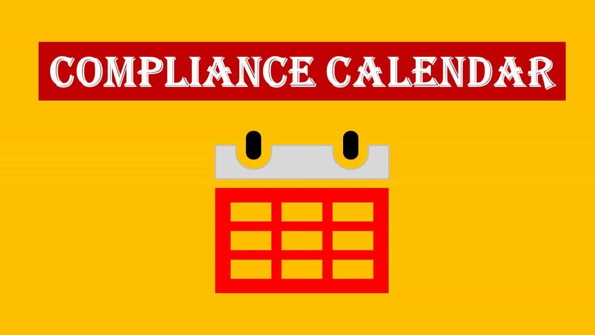 Due Date Compliance Calender for Month of Oct 2022