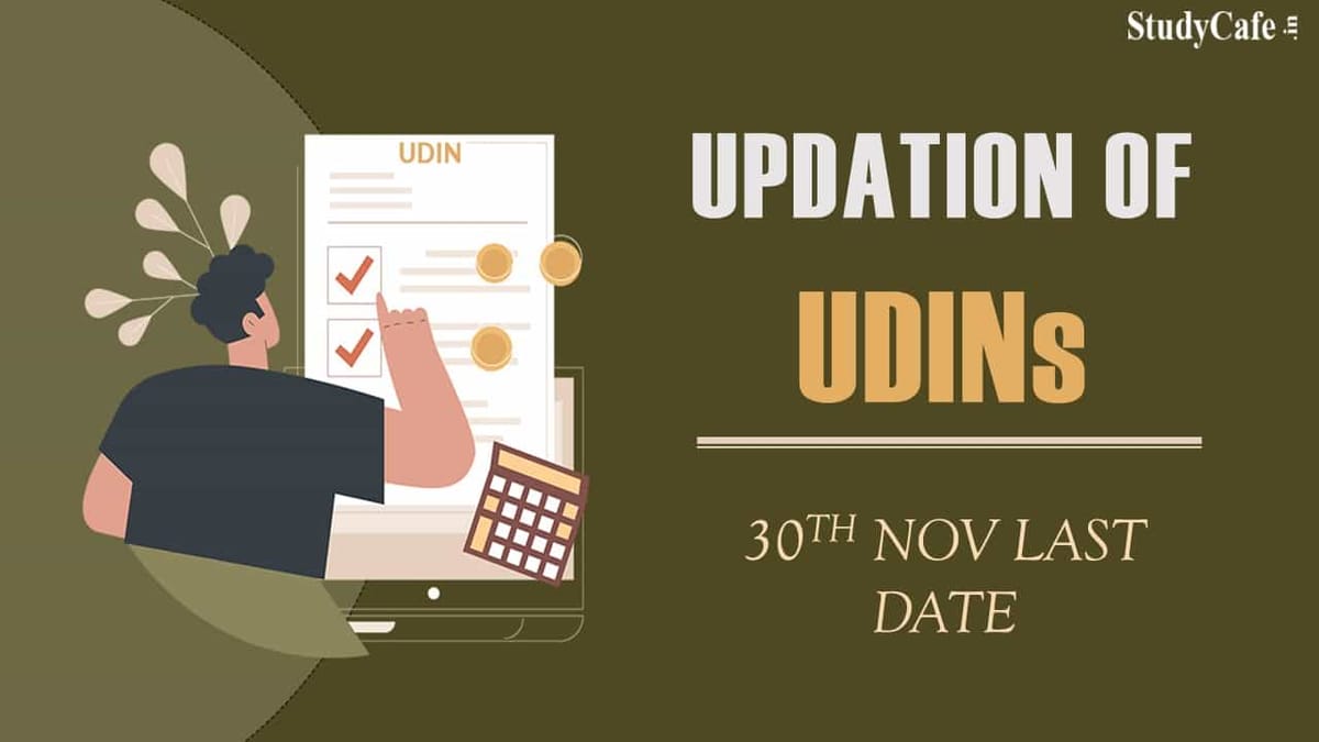 UDIN Updation Time Limit is 30th Nov; Members advises to Validate pending Forms