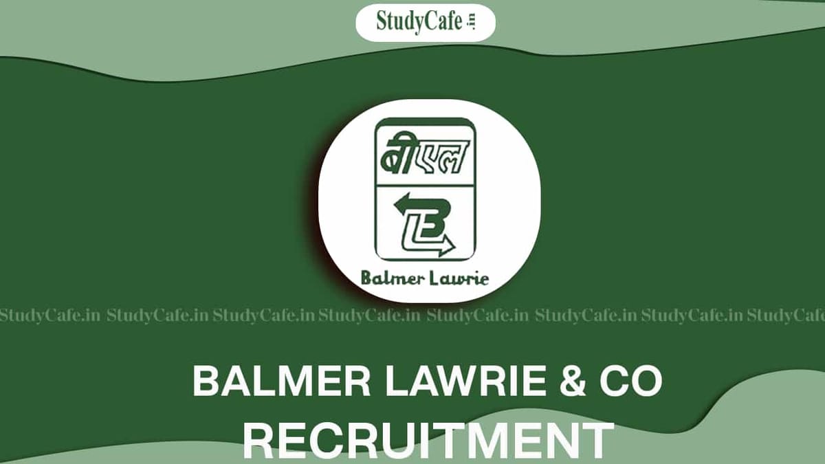 Balmer Lawrie Recruitment 2022: Check Posts, Qualification and How to Apply