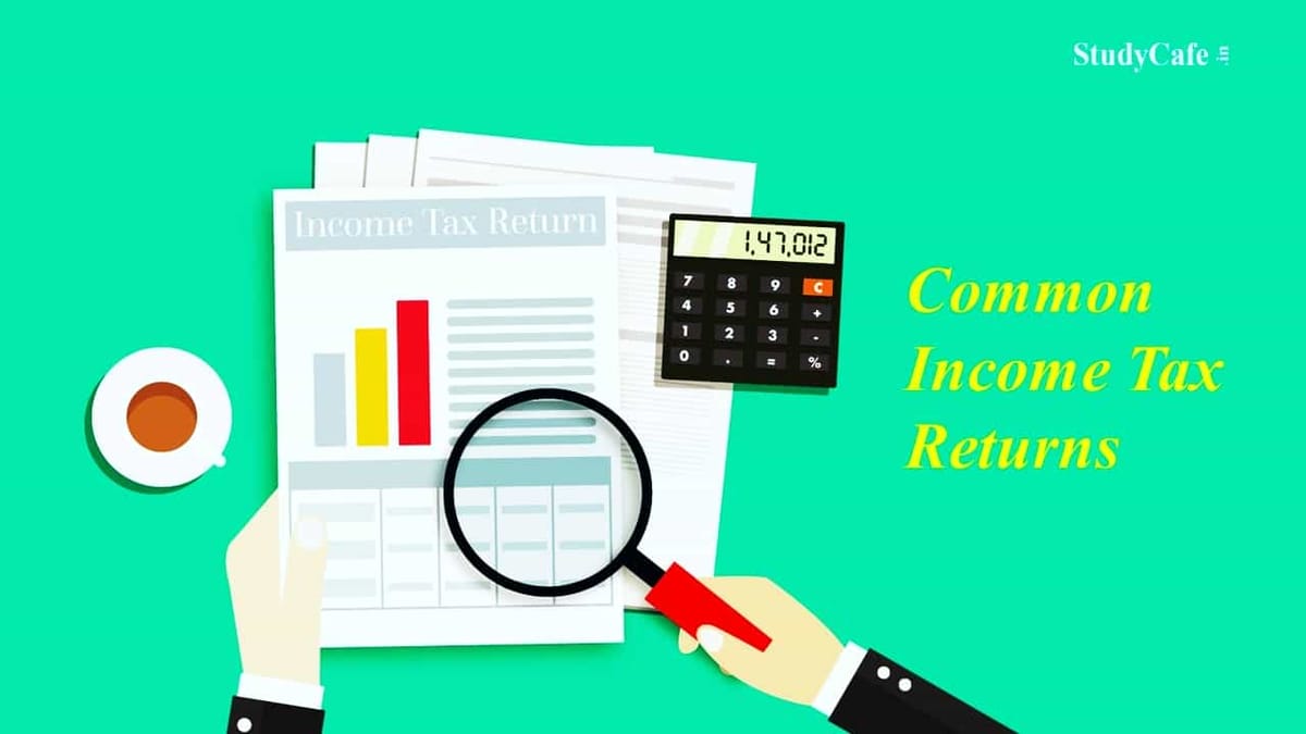 CA Organisation issues Suggestions for Common Income Tax Return (ITR)