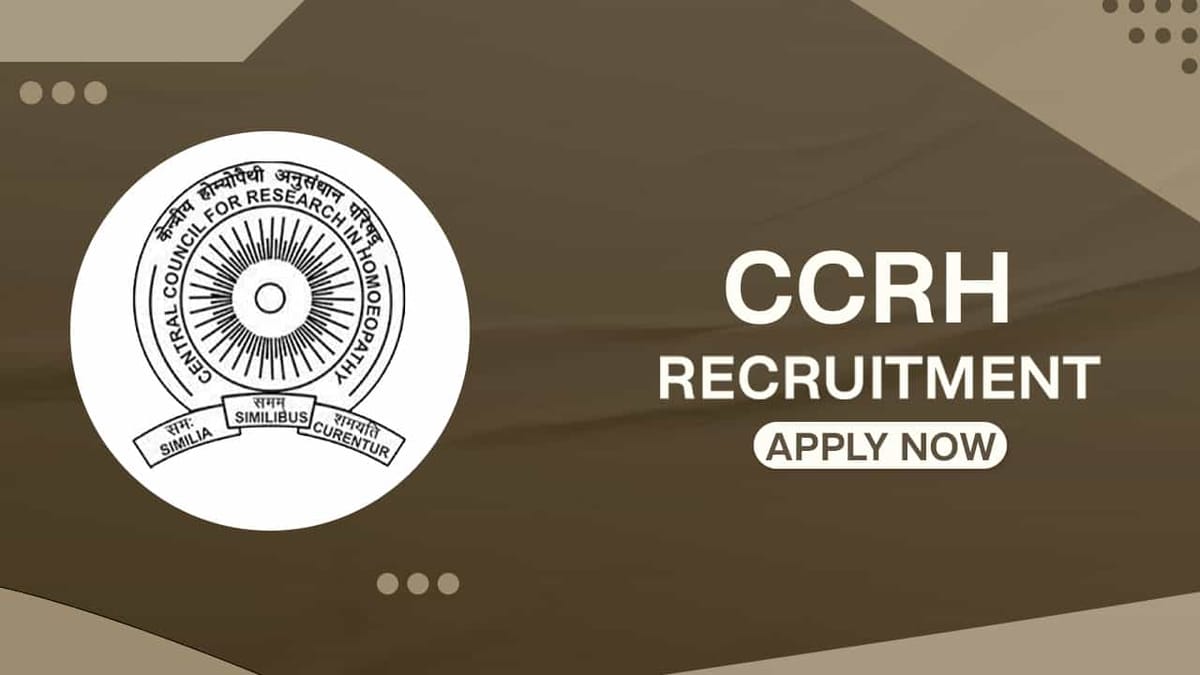 CCRH Recruitment 2022: Last Date Extended till Dec 31, Check Post, Qualification and How to Apply