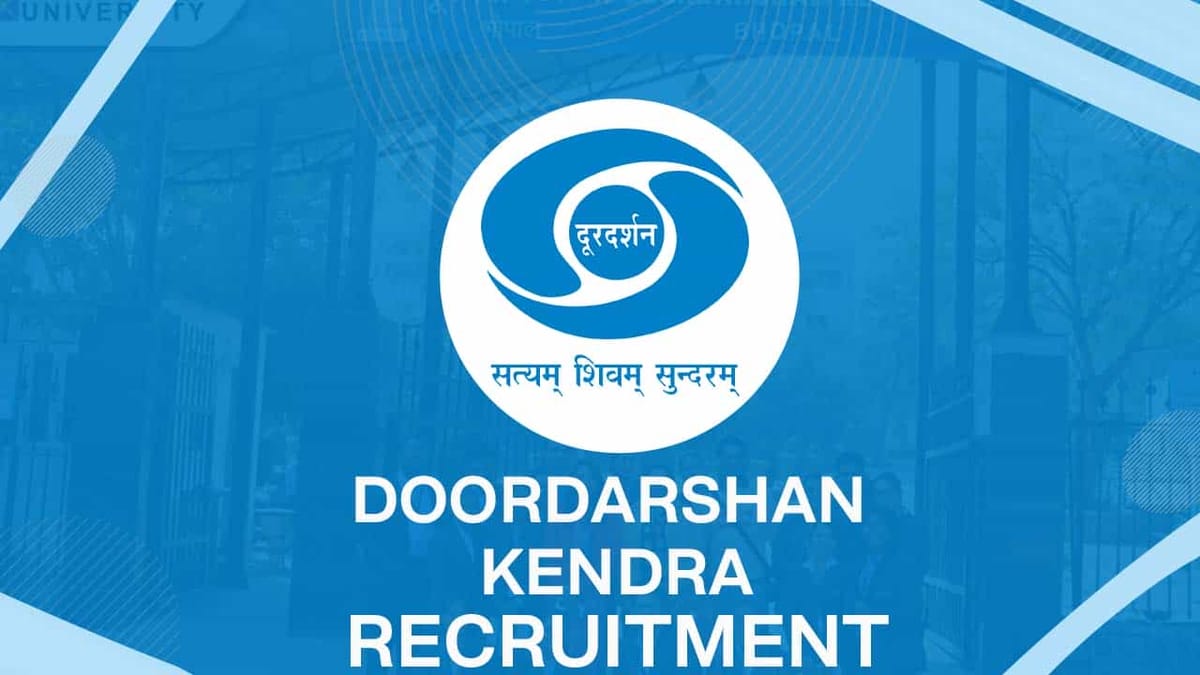 Doordarshan Kendra Recruitment 2022: Check Posts, Qualification and Other Details