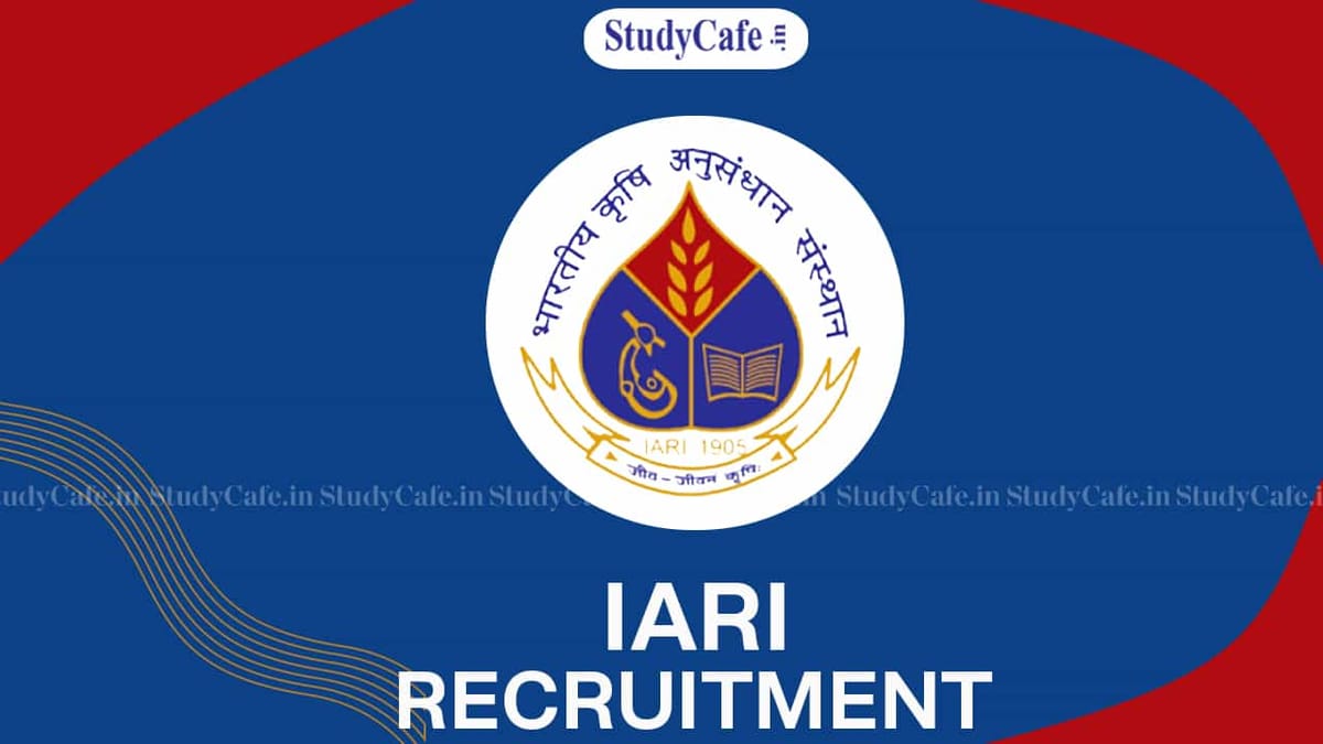 ICAR-IARI Recruitment 2022: Check Post, Eligibility, Last Date And Other Details