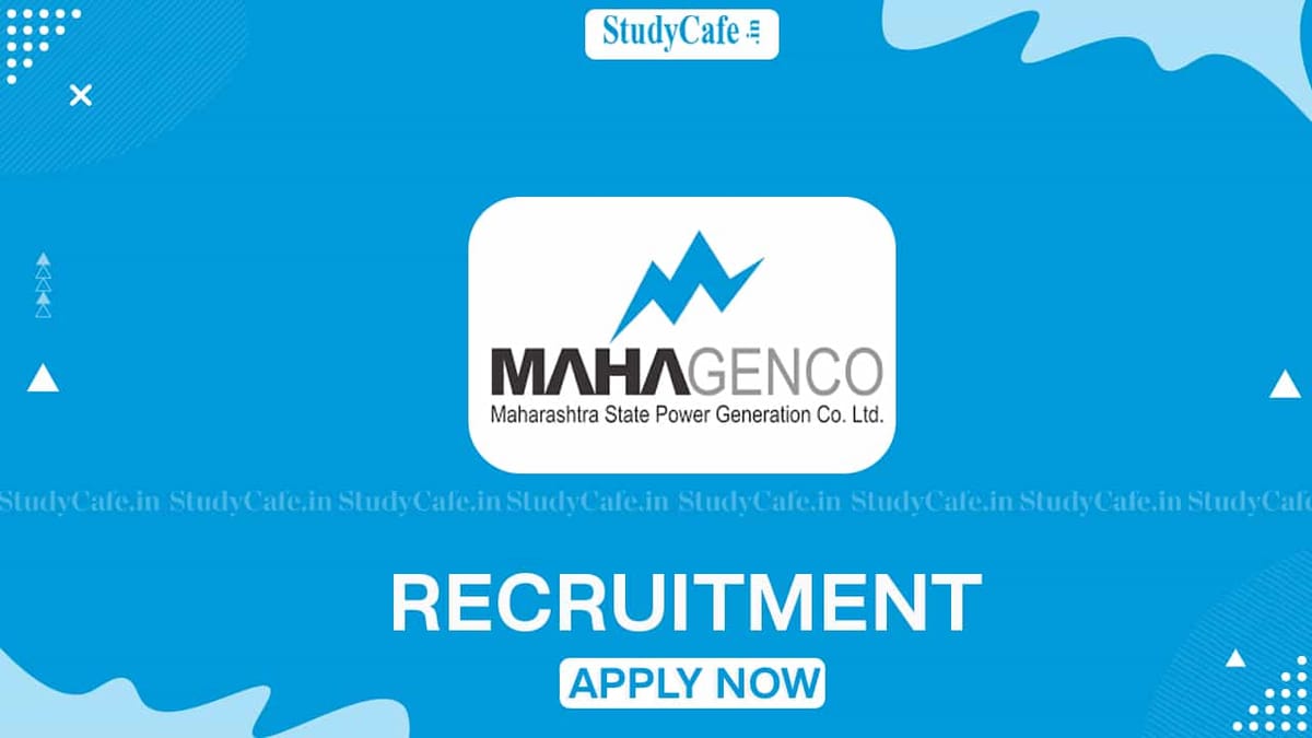 MAHAGENCO Recruitment 2022 for Assistant Engineer and Junior Engineer, Check How to Apply